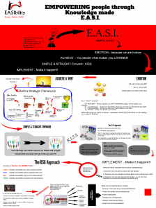 Strategy is EASI - WEB